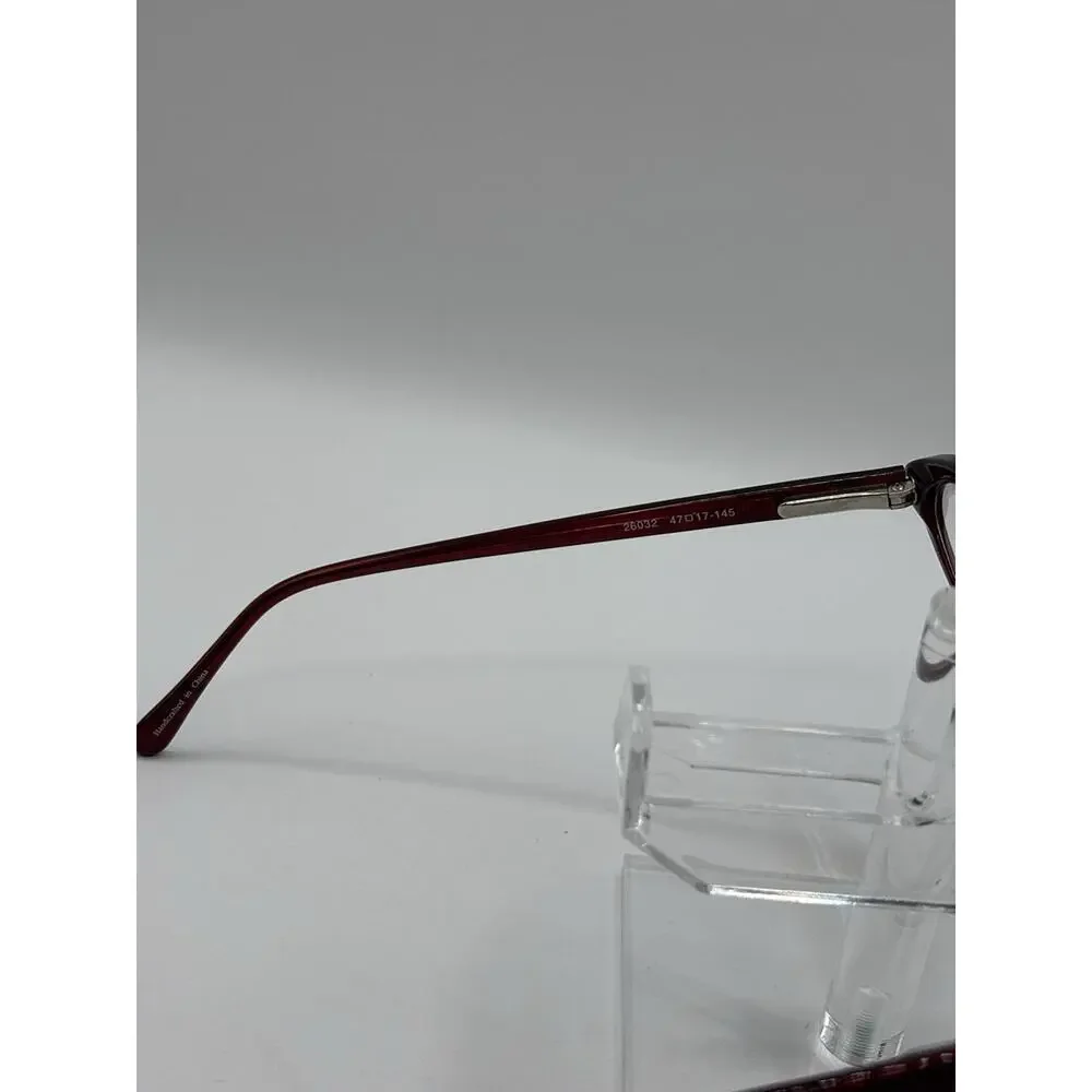 Corinne McCormack 26032 Burgundy Oval Eyeglasses Frames 47-17-145